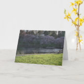 Mooie lentevloerbloemen en hanger kaart (Gele Bloem)