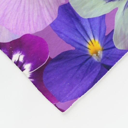 Mooie lentevloerbloemen, vuurlemen fleece deken (Hoek)