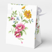 Mooie lentevloerbruiloft bedankdoosjes (Achterkant)