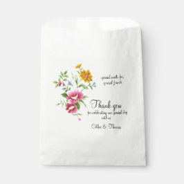Mooie lentevloerbruiloft bedankzakje