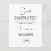 Mooie lentevloerbruiloft informatiekaartje (Voorkant)