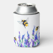 Mooie lentevloeren en bijen vliegen - Tekenen Blikjeskoeler (Blikje Achterkant)