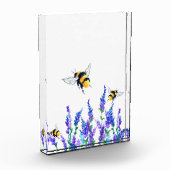 Mooie lentevloeren en bijen vliegen - Tekening Fotoblokken (Links)