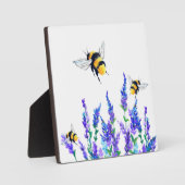 Mooie lentevloeren en bijen vliegen - Tekening Fotoplaat (Voorkant)