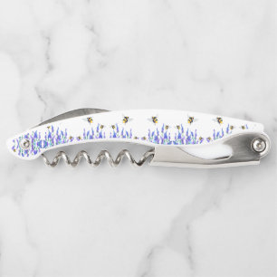 Mooie lentevloeren en bijen vliegen - Tekening Kurkentrekker