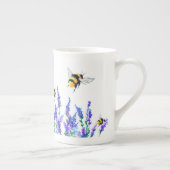 Mooie lentevloeren en bijen vliegen - Tekening Porselein Kop (Rechts)