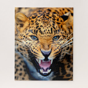 Mooie Leopard Close, Jigzaag Puzzle Legpuzzel