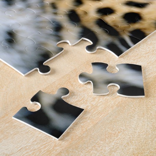 Mooie Leopard Face, Jigzaag Puzzle Legpuzzel (Zijkant)
