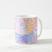 Mooie Leopard Seamless Pattern illustratie Ar Koffiemok (Voorkant rechts)