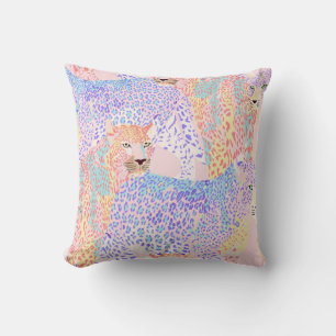 Mooie Leopard Seamless Pattern illustratie Ar Kussen