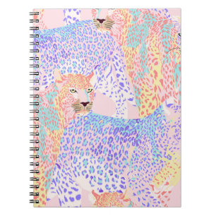 Mooie Leopard Seamless Pattern illustratie Ar Notitieboek