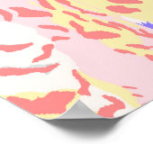 Mooie Leopard Seamless Pattern illustratie Ar Poster (Hoek)