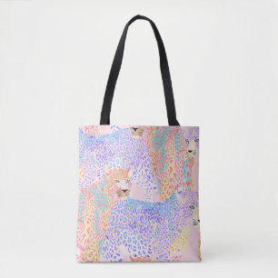 Mooie Leopard Seamless Pattern illustratie Ar Tote Bag