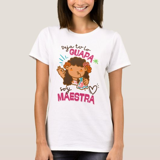 Mooie leraren blouse t-shirt (Voorkant)