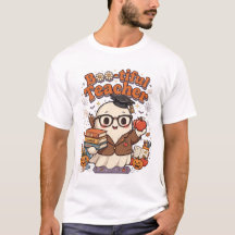 Mooie leraren Halloween T-shirt Cute spook leraren