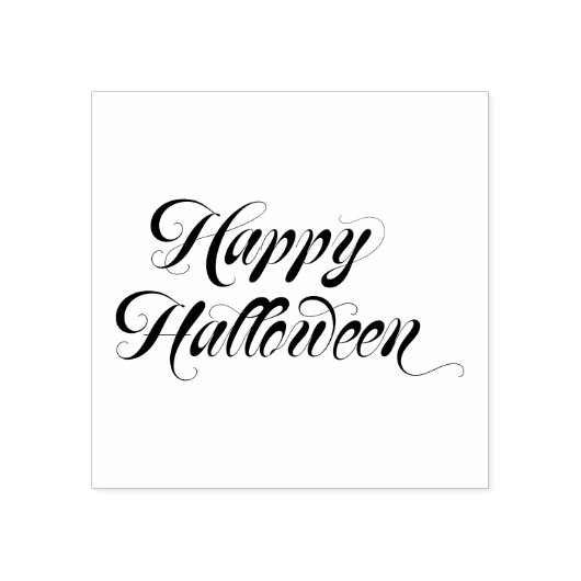 Mooie Letter Happy Halloween Rubberstempel (Afrduk)
