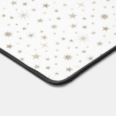 Mooie leuk geslacht neutraal zilver sterrenpatroon bureaumat (Hoek)