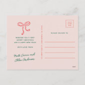 Mooie leuke kerstdoedels Niet-foto Feestdagenkaart (Achterkant)