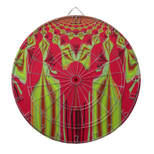 Mooie Leuke Rode en Gele Afrikaanse Stamkunst Dartbord