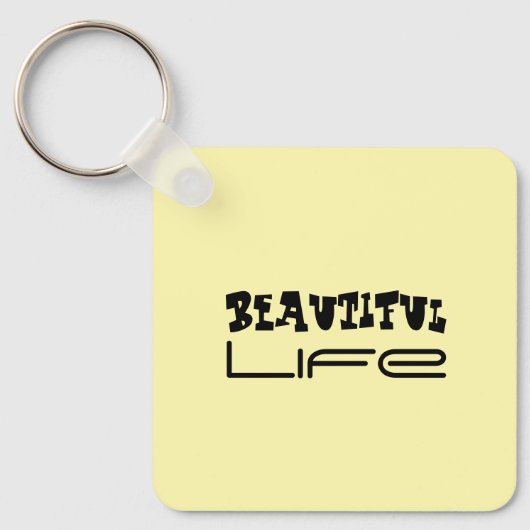 Mooie leven Sleutelhanger (Voorkant)