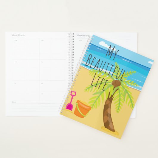 Mooie Leven Strand Scène Planner (Display)