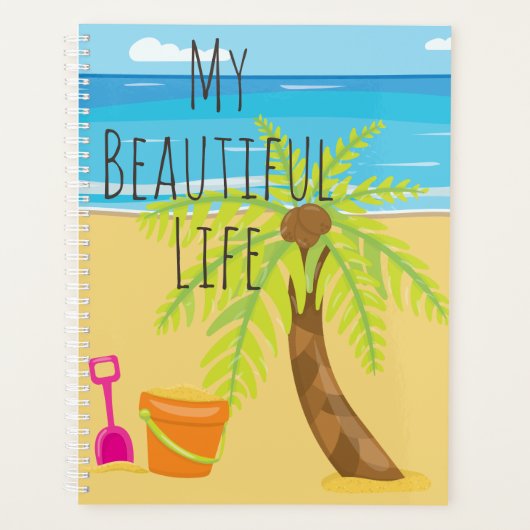Mooie Leven Strand Scène Planner (Voorkant)