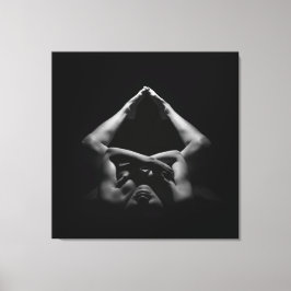 Mooie levende vrouw canvas afdruk