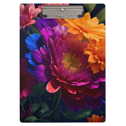 Mooie levendige bloemenmix 2 klembord (Voorkant)