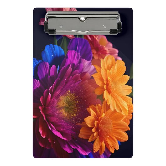 Mooie levendige bloemenmix 2 mini klembord (Voorkant)