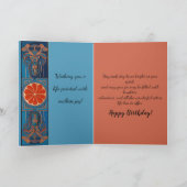 Mooie levendige creatieve Afrikaanse dame verjaard Kaart (Binnen)