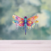 Mooie libel kus hemel insectenliefhebber acryl bord (Neutraal)