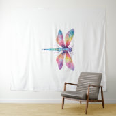 Mooie libel kus hemel insectenliefhebber wandkleed (In Situ (horizontaal))