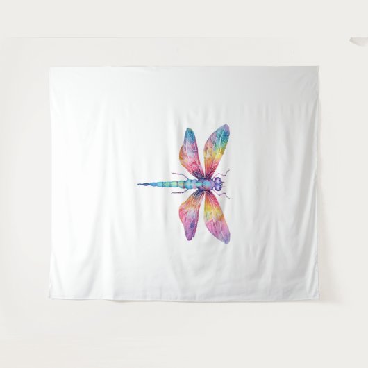 Mooie libel kus hemel insectenliefhebber wandkleed (Voorkant (horizontaal))