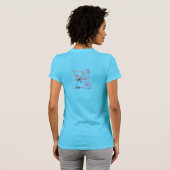 Mooie Libelle Abstracte Kunst om te Dragen T-shirt (Achterkant volledig)