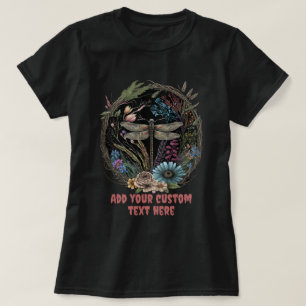 Mooie Libelle Bloem wilde bloem, Libelle Liefhebbe T-shirt