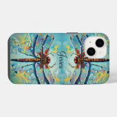 Mooie libellen iPhone hoesje (Achterkant horizontaal)