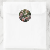 Mooie Licht Roze Rozen Ronde Sticker (Tas)