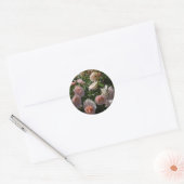 Mooie Licht Roze Rozen Ronde Sticker (Envelop)