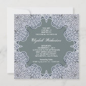 Mooie lichtblauwe bruids douche uitnodiging (Voorkant)