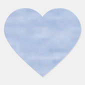 Mooie lichtblauwe lucht abstract patroon minimalis hart sticker (Voorkant)
