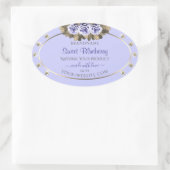 Mooie Lichte Baby Blauw Product Labels met Juwelen (Tas)