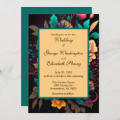 Mooie, lichte bruiloft kaart (Voorkant / Achterkant)