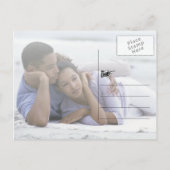 Mooie lichte Paarse lavendelfoto Sla de datum op Aankondigingskaart (Achterkant)