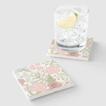 Mooie Lichte Roze en Groene Bloemen