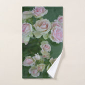 Mooie lichte roze rozen bad handdoek (Handdoek)