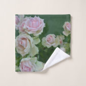 Mooie lichte roze rozen bad handdoek (Wasdoekje)