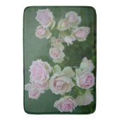 Mooie lichte roze rozen badmat (Voorkant Verticaal)