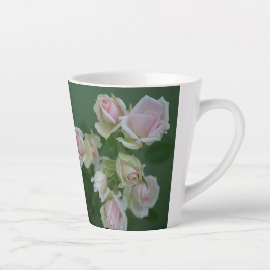 Mooie lichte roze rozen latte mok (Rechts)
