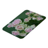 Mooie lichte roze rozen magneet (Linkerzijde)