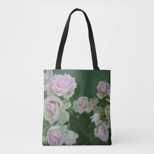 Mooie lichte roze rozen tote bag (Voorkant)